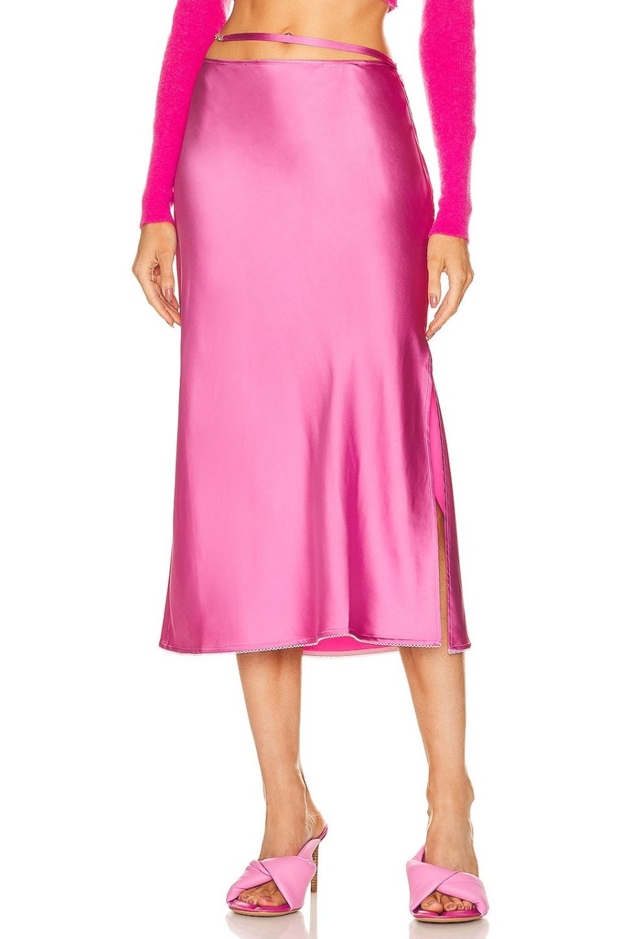 Women JACQUEMUS Skirts | La Jupe Notte Pink