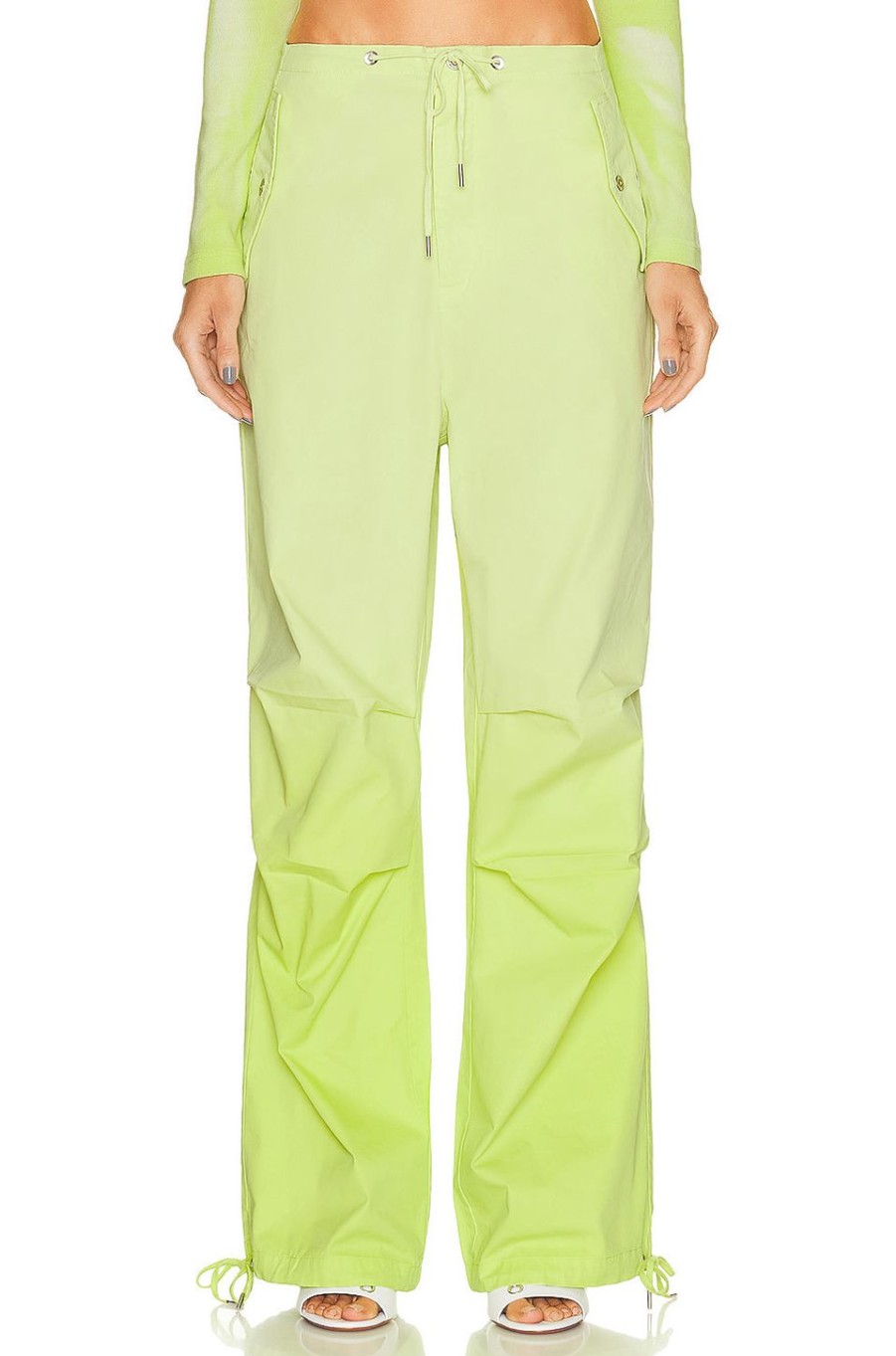 Women Dion Lee Pants | Sunfade Parachute Pants Light Zest