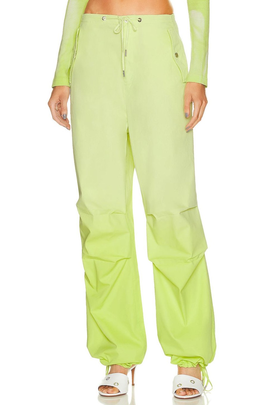 Women Dion Lee Pants | Sunfade Parachute Pants Light Zest