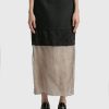 Women Prada Skirts | Cloth And Mesh Midi-Skirt Black