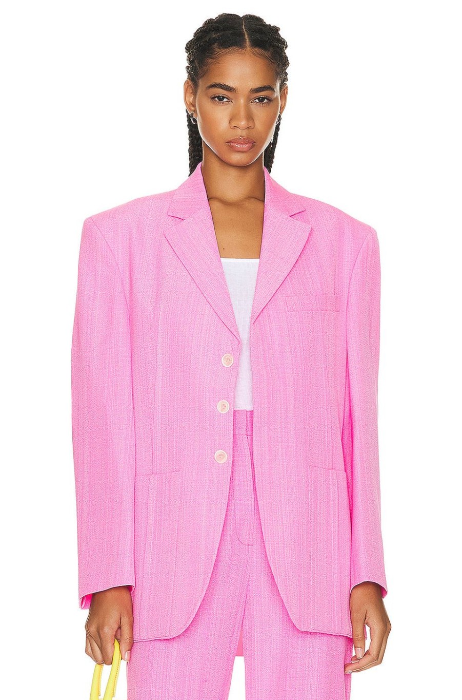 Women JACQUEMUS Jackets & Coats | La Veste D'Homme Blazer Pink