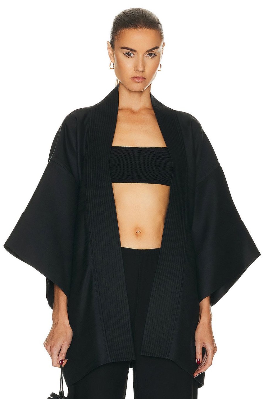 Women WARDROBE.NYC Jackets & Coats | Kimono Black