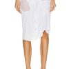 Women Di Petsa Skirts | For Fwrd Wetlook Midi Skirt White