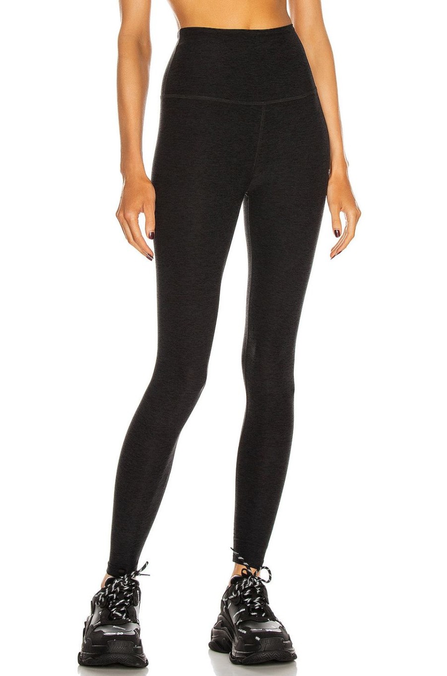 Women Beyond Yoga Activewear | Spacedye Caught In The Midi High Waisted Legging Darkest Night