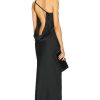 Women Norma Kamali Dresses | One Shoulder Bias Gown Black