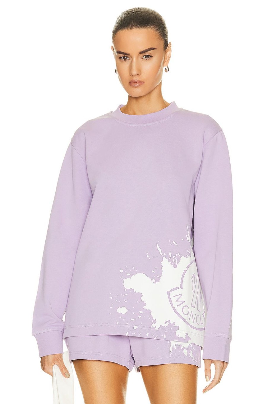 Women Moncler Sweaters & Knits | Sweatshirt Purple