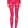 Women ALAÏA Pants | Lace Legging Fuchsia