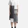 Women Thom Browne Dresses | Asymmetric Pleated Dress Grey