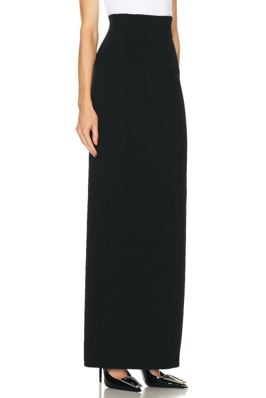 Women Ferragamo Skirts | Corset Long Skirt Nero