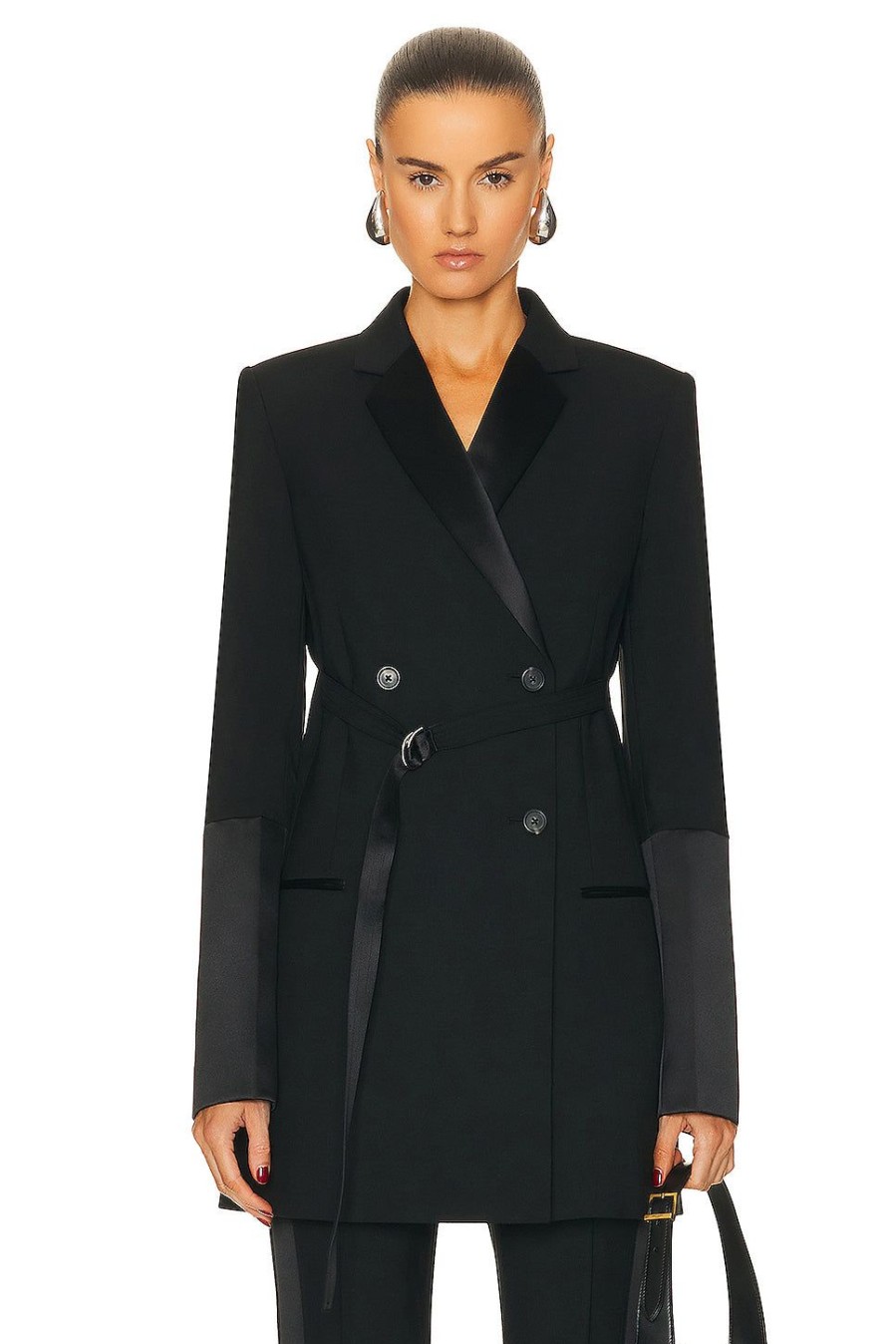 Women Helmut Lang Jackets & Coats | Tux Jacket Black