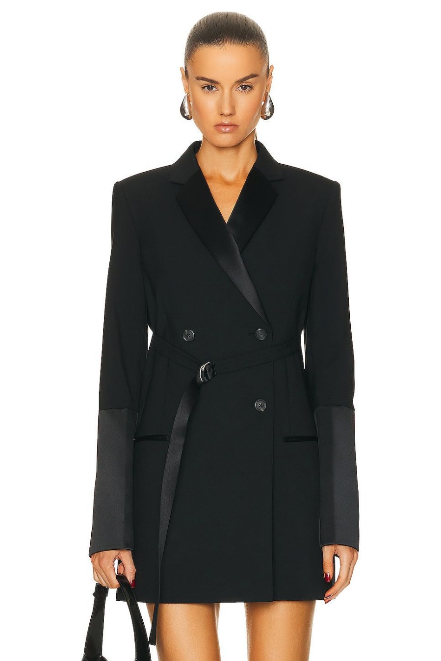 Women Helmut Lang Jackets & Coats | Tux Jacket Black