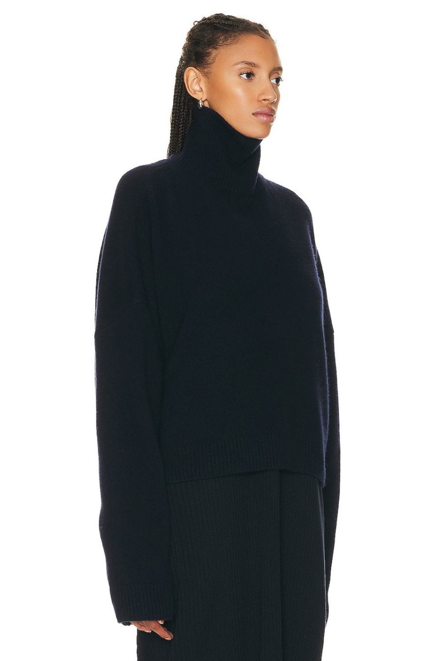 Women The Row Sweaters & Knits | Ezio Top Dark Navy