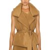 Women Norma Kamali Jackets & Coats | Sleeveless Sleeping Bag Vest Woods