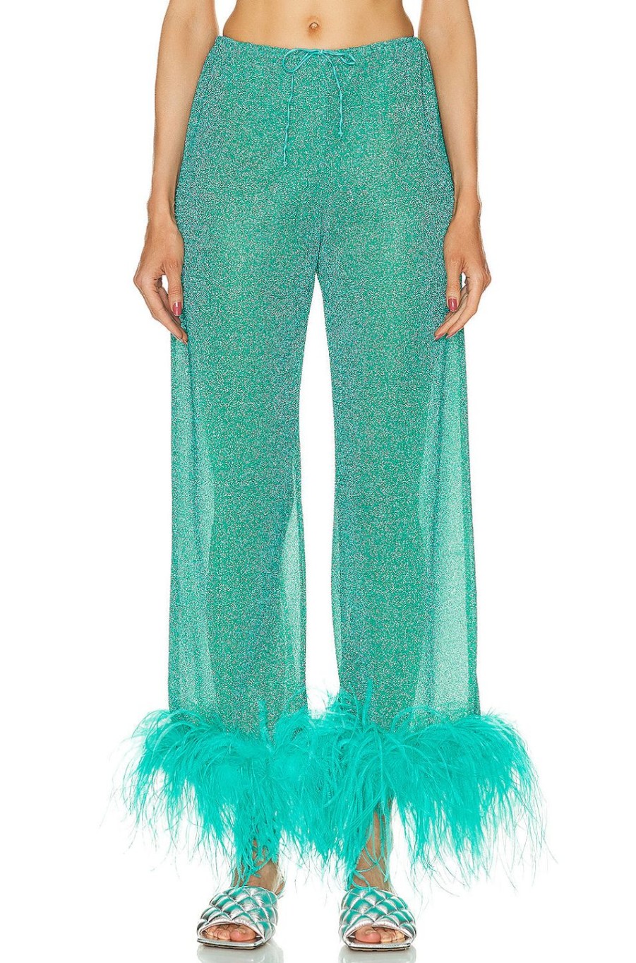 Women Oseree Pants | Lumi Re Plumage Long Pant Aquamarine