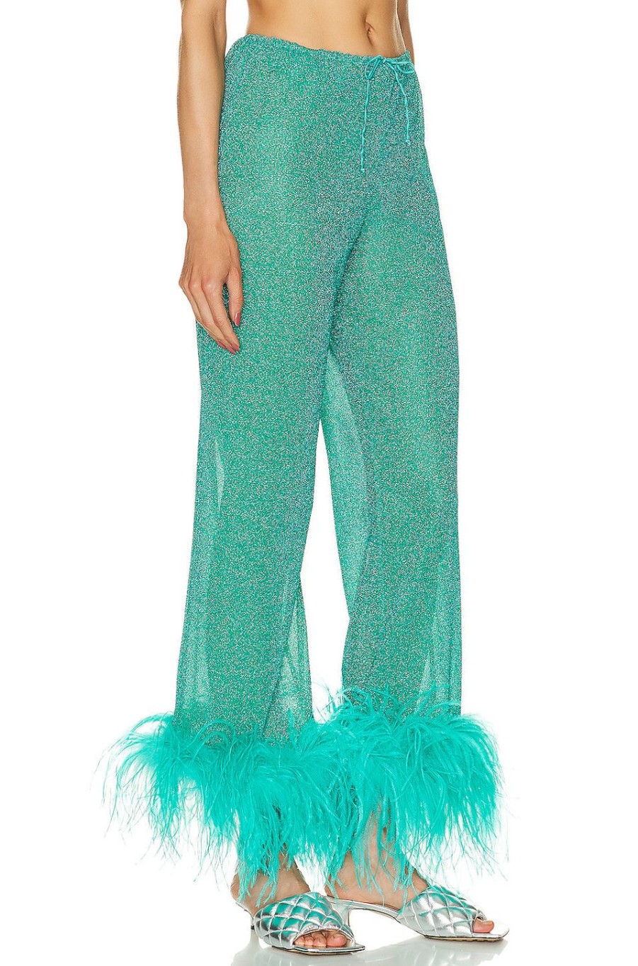 Women Oseree Pants | Lumi Re Plumage Long Pant Aquamarine