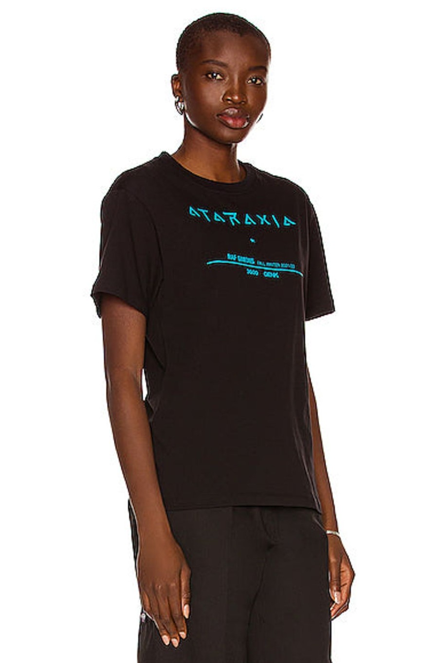 Women Raf Simons Tops | Regular Fit Ataraxia Tour T-Shirt Black