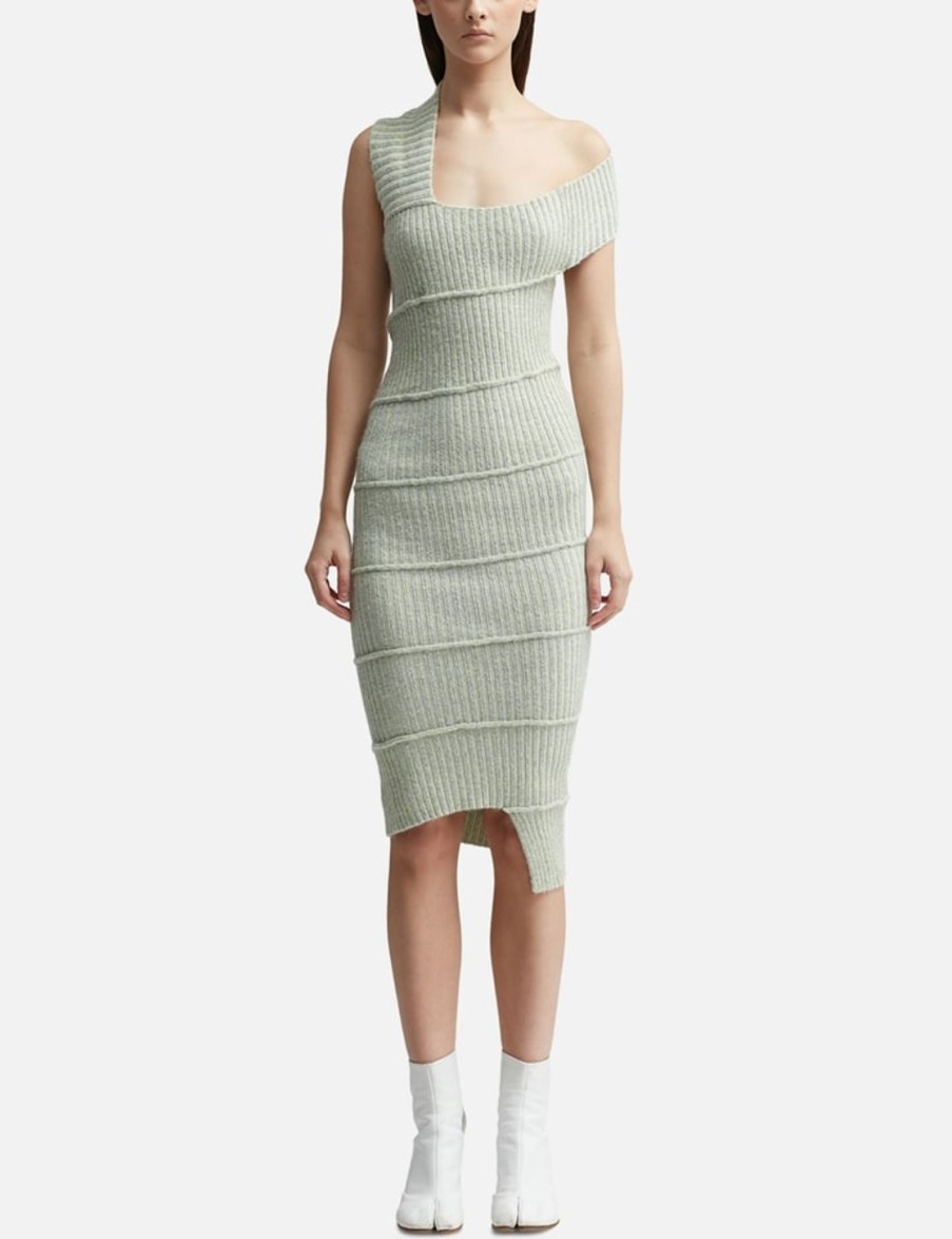 Women MM6 Maison Margiela Dresses | Asymmetric Dress Grey