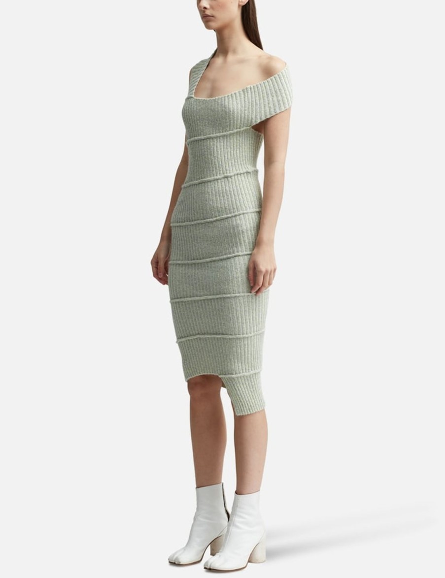 Women MM6 Maison Margiela Dresses | Asymmetric Dress Grey