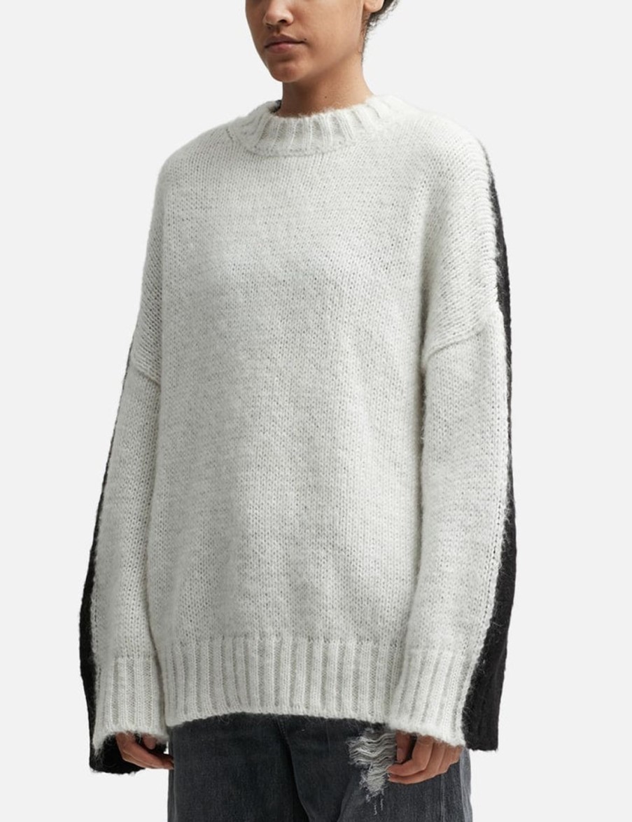 Women JW Anderson Sweaters & Knits | Colour Block Crewneck Jumper Multicolor