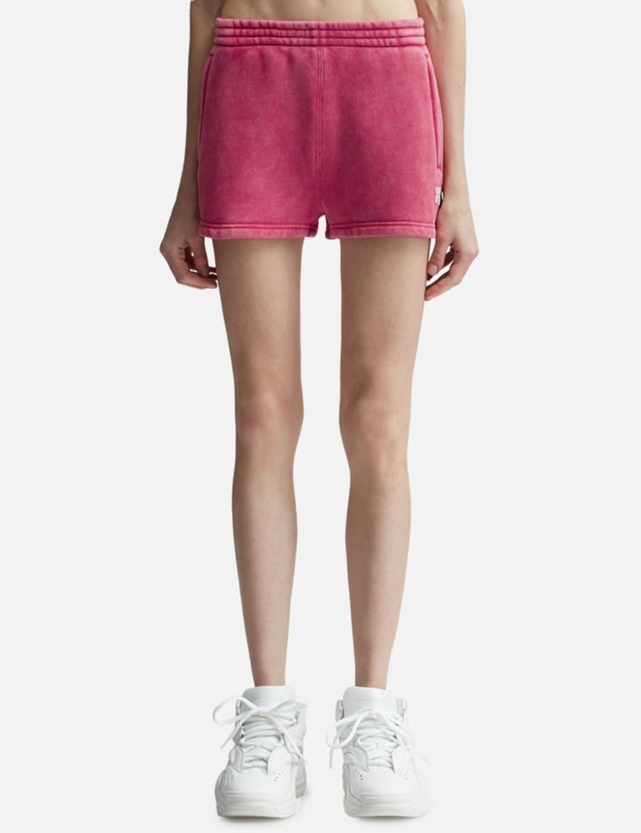 Women T By Alexander Wang Shorts | Essential Terry Sweatshorts Red