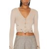 Women R13 Sweaters & Knits | Distressed Baby Cardigan Tan