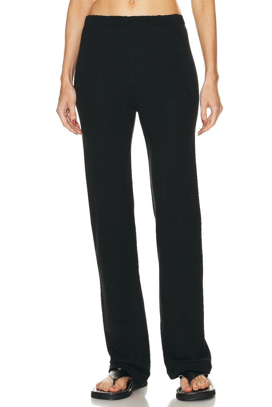 Women Eterne Pants | Straight Leg Sweatpant Black