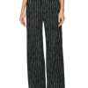 Women Alexander McQueen Pants | Certified Broken Stripe Trouser Black & Ivory