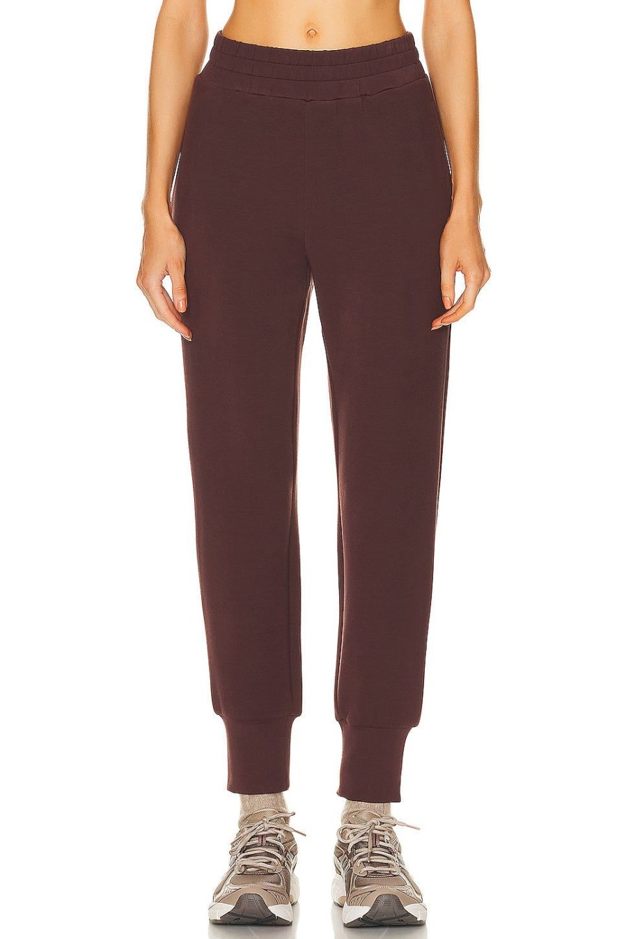 Women Varley Pants | The Slim Cuff 27.5 Pant Deep Mahogany