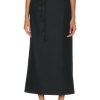 Women Zimmermann Skirts | Luminosity Pencil Midi Skirt Black