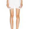 Women Stella McCartney Shorts | Distressed Denim Shorts White