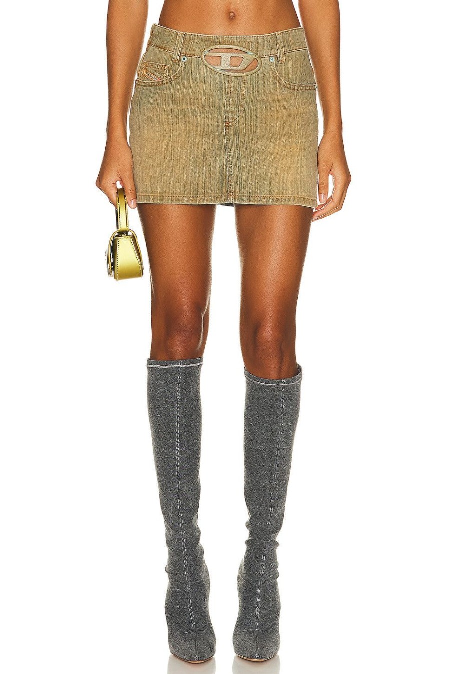 Women Diesel Skirts | Mini Skirt Green