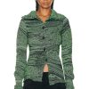 Women Acne Studios Sweaters & Knits | Turtleneck Sweater Navy & Fluo Green