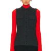 Women Lemaire Jackets & Coats | Sleeveless Fitted Cardigan Penguin