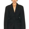 Women REMAIN Jackets & Coats | Drapy Suiting Blazer Black