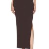 Women Christopher Esber Skirts | Hip Slash Skirt Mahogany