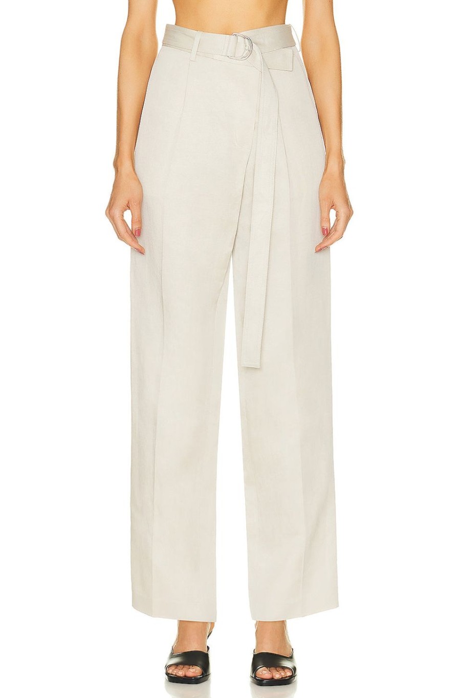 Women Helmut Lang Pants | Wrap Pant Linen