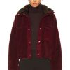 Women Sandy Liang Jackets & Coats | Dough Fleece Jacket Brunello