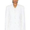 Women NILI LOTAN Jackets & Coats | Boyfriend Jacket Ivory