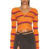 Women JACQUEMUS Sweaters & Knits | Le Cardigan Tordu Orange