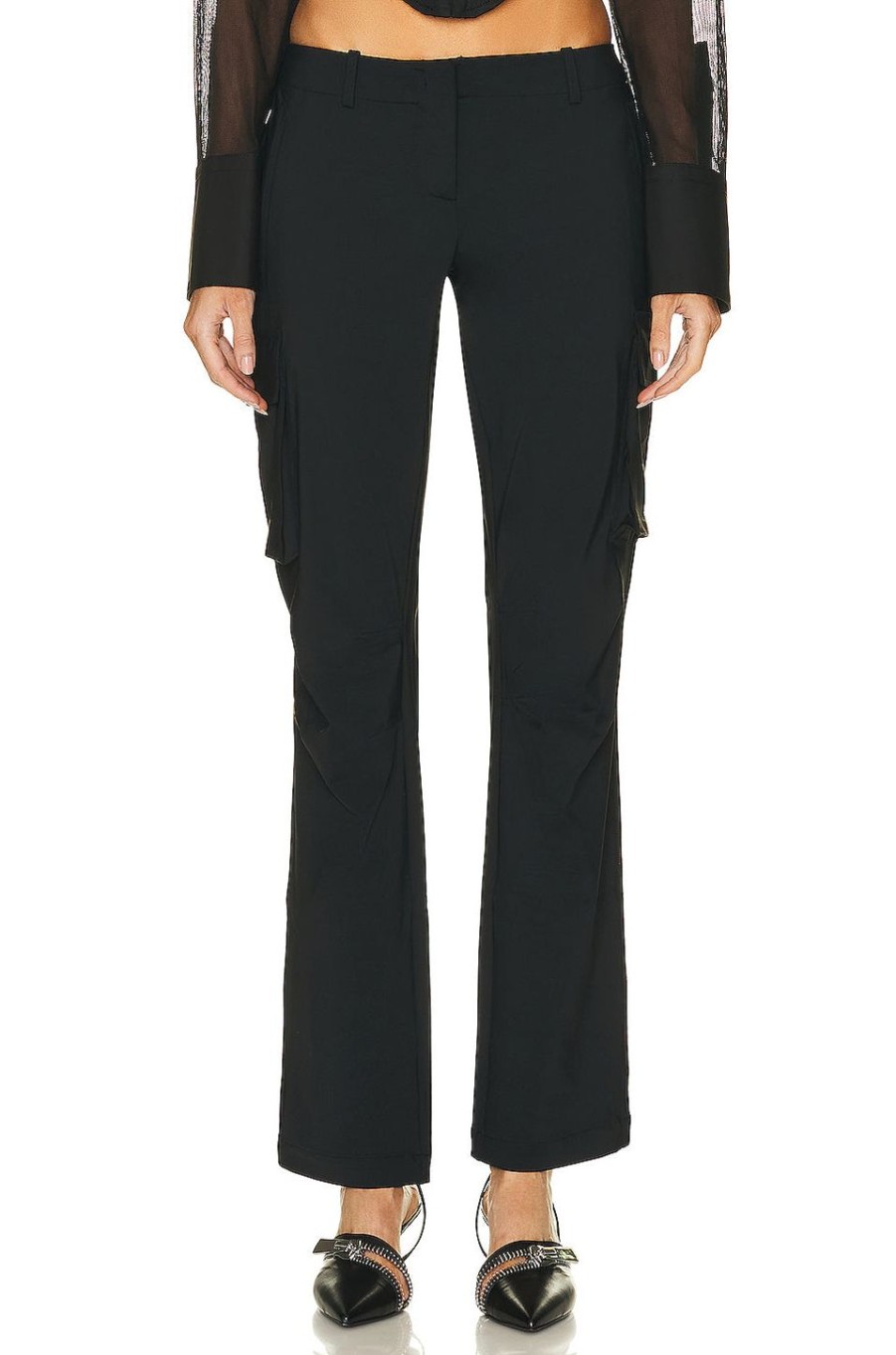 Women Miaou Pants | Raven Cargo Pant Black