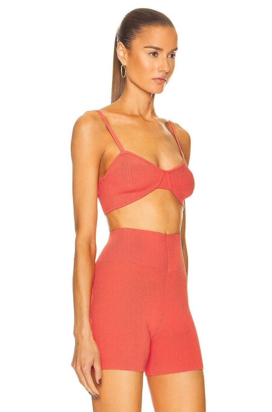 Women Le Ore Tops | Rimini Bra Coral