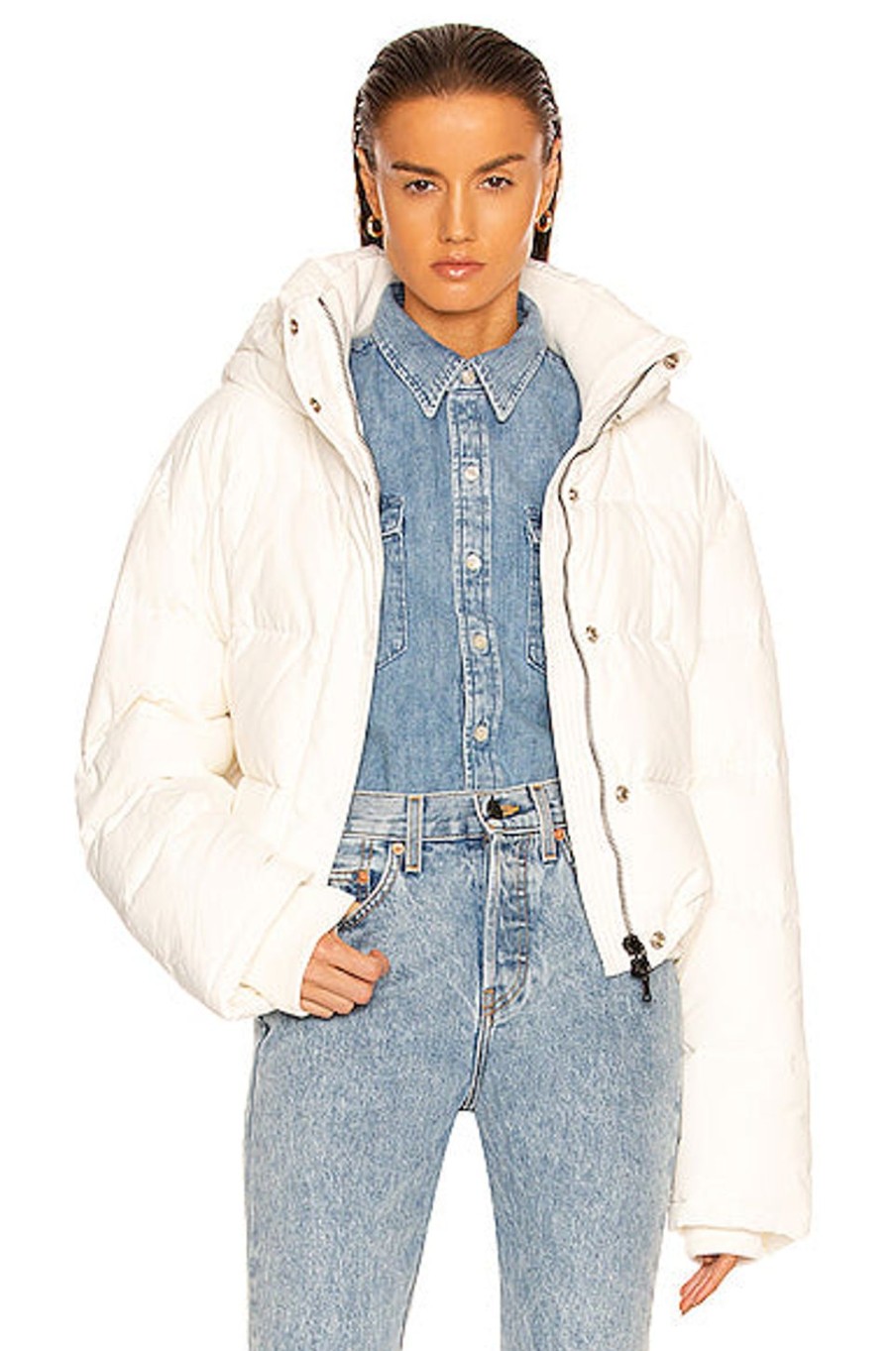 Women WARDROBE.NYC Jackets & Coats | Puffer Jacket Off-White