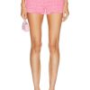 Women VERSACE Shorts | Jacquard Short Flamingo