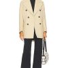 Women Bottega Veneta Jackets & Coats | Structured Coat Oatmeal Melange