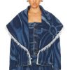 Women Emilio Pucci Jackets & Coats | Denim Cape Blue & Celeste