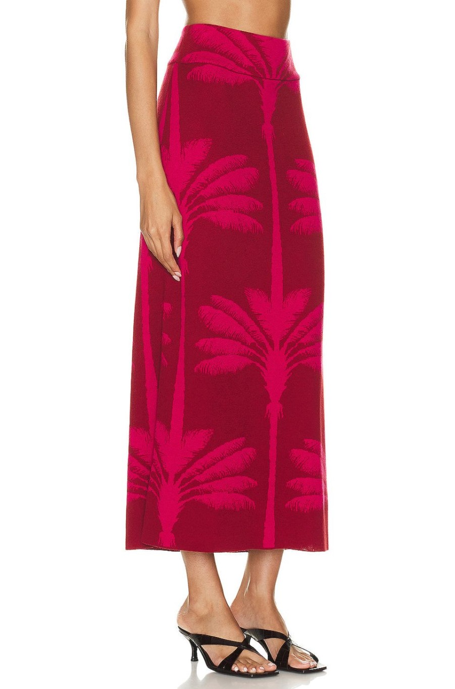 Women Johanna Ortiz Skirts | Nativa Titica Midi Skirt Tobacco