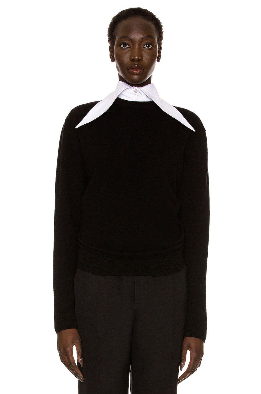 Women The Row Sweaters & Knits | Laris Top Black