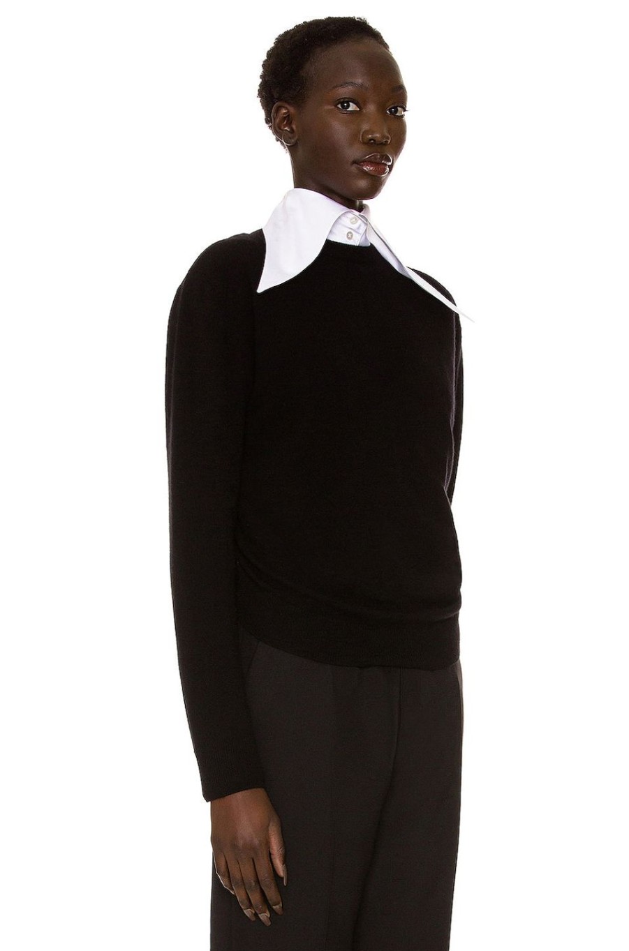 Women The Row Sweaters & Knits | Laris Top Black