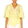 Women SIMKHAI Tops | Aletta Wrap Blouse Chamomile