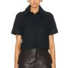 Women Loewe Tops | Reproportioned Shirt Black